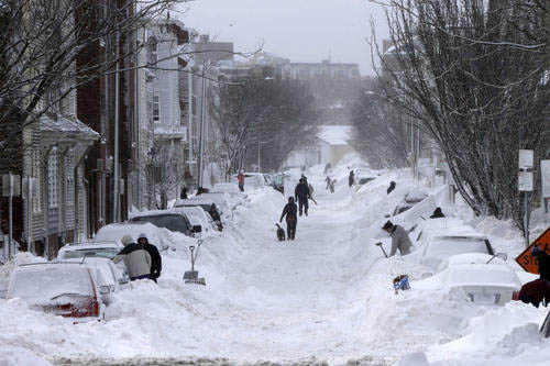 積雪致道路封堵嚴重