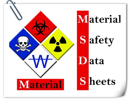 MSDS：Material Safety Data Sheets直譯是化學品安全說明書。